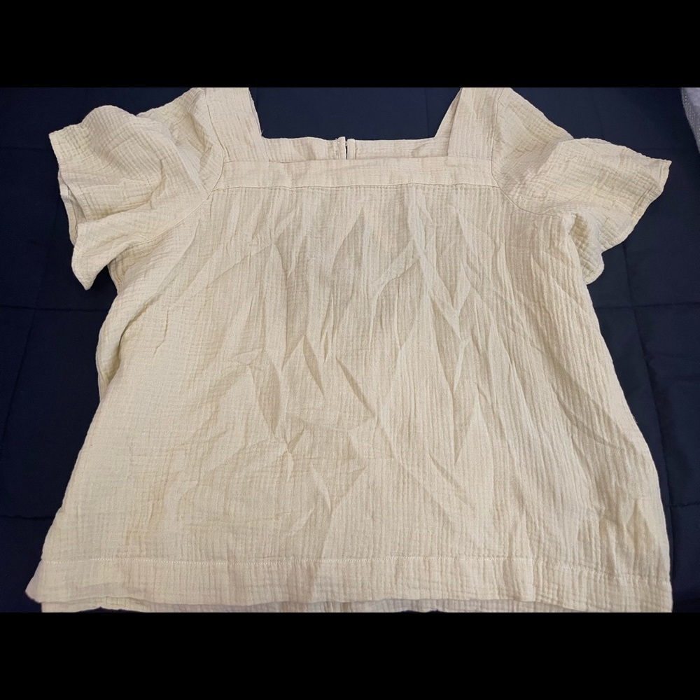 Madewell yellow shirt